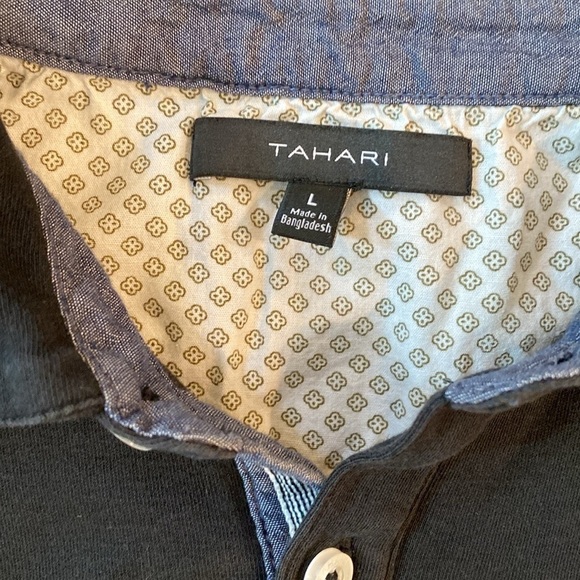 Men’s Tahari Black Polo size large - Picture 2 of 5